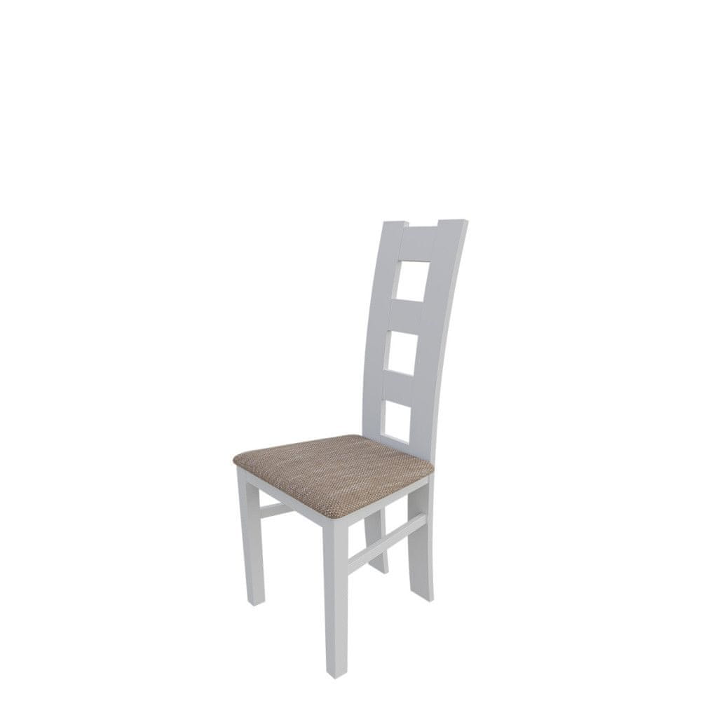 Veneti Jedálenská stolička MOVILE 21 - biela / hnedá